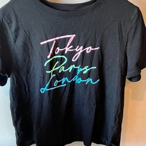 REBELLIOUS One Shirt - Tokyo, Paris, London Graphic Tee - Size Medium - Picture 1 of 3